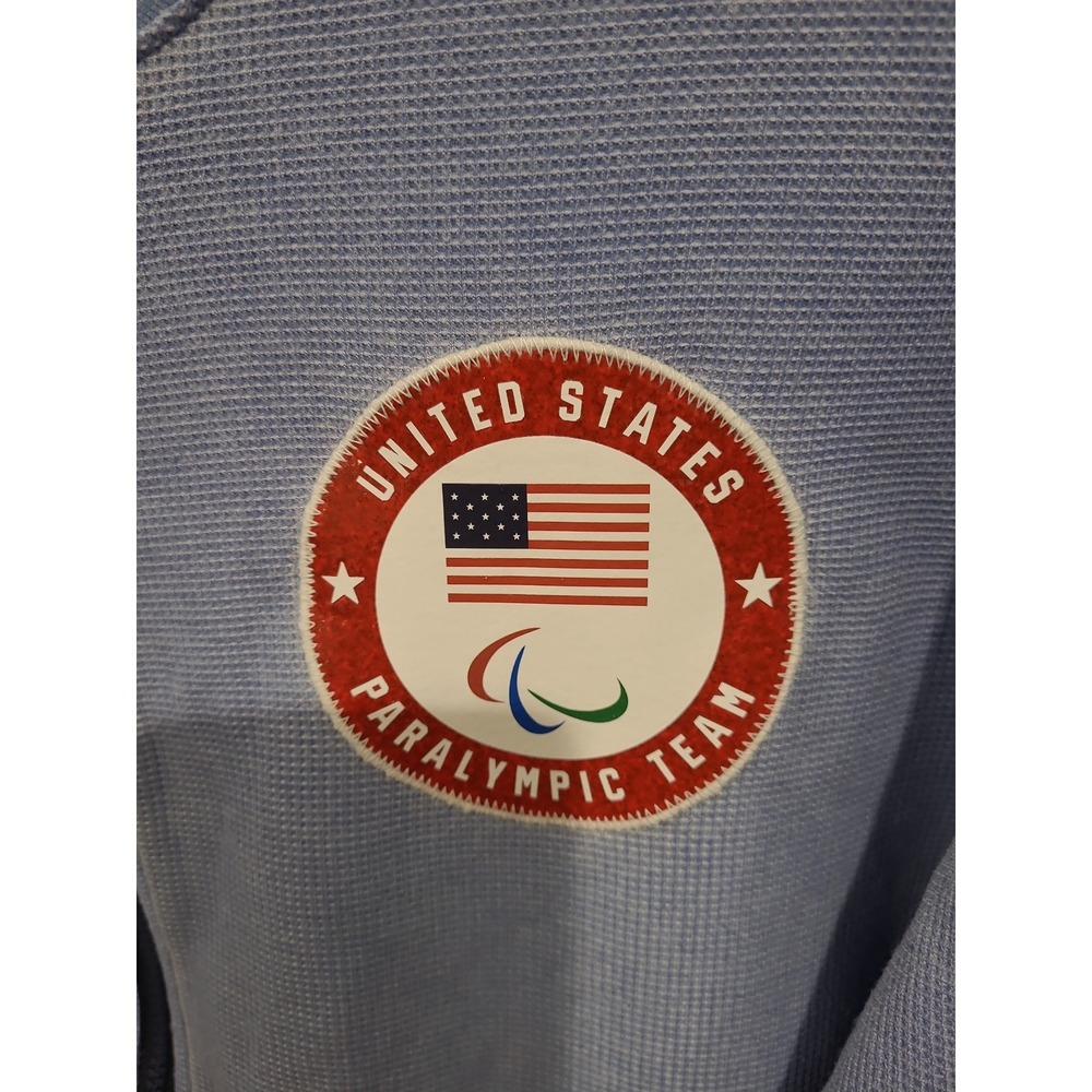 Nike OCG Blue Team USA Paralympics Medal Stand Qtr. Zip Pullover Women SZ M - Picture 2 of 12
